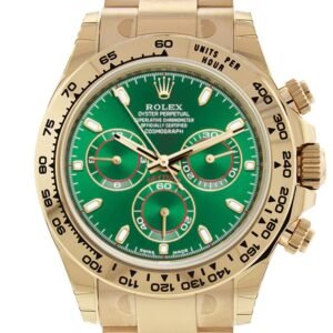 Rolex Cosmograph Daytona Green Dial 18K Yellow Gold Oyster Men's Watch 116508