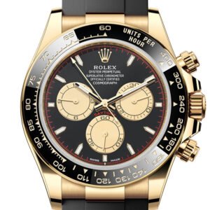 Rolex Daytona 40 Black and Champagne Dial Yellow Gold Mens Watch 126518LN