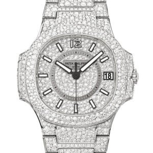 Patek Philippe Nautilus 34mm White Gold Ladies Watch 7021/1G-001
