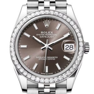 Rolex Datejust 31 Dark Grey Dial Jubilee Ladies Watch 278384RBR 278384RBR-0020