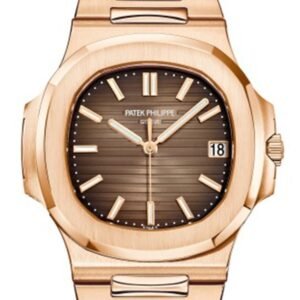 Patek Philippe Nautilus Brown Dial 18K Rose Gold Automatic Men's Watch 5711/1R-001