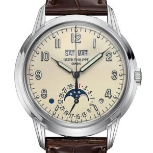PATEK PHILIPPE Grand Complications Lacquered Cream Dial Automatic Men's Perpetual Calendar Watch 5320G-001