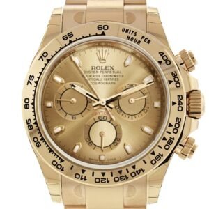 Rolex Cosmograph Daytona Champagne Dial Men's 18kt Yellow Gold Oyster Watch 116508