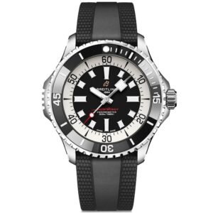 Superocean 46mm Black Dial Men's Automatic Strap Watch