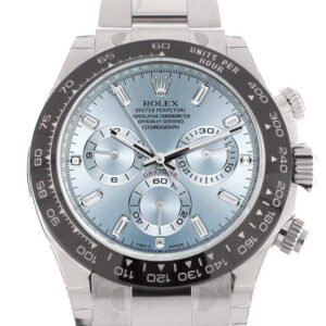Rolex Rolex Cosmograph Daytona Ice Blue 8 Baguette Diamond Platinum Mens Watch 116506