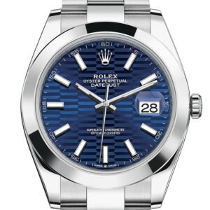 Rolex Datejust 41 Blue Dial Oyster White Gold Men's Watch 126334 126334-0031