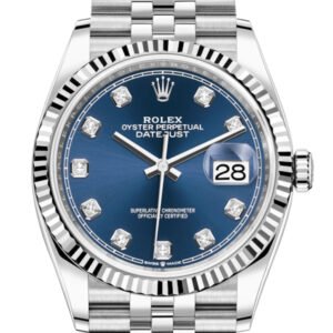Rolex Datejust 36 Blue Diamond Dial Automatic Jubilee Watch 126234