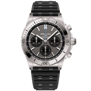 Chronomat 42mm Titanium Anthracite/Black Dial Rubber Strap Watch