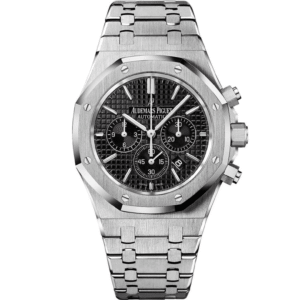 AP Replica Royal Oak Silver/Black Chronograph