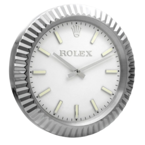 Rolex Datejust Wall Clock | Classic Silver