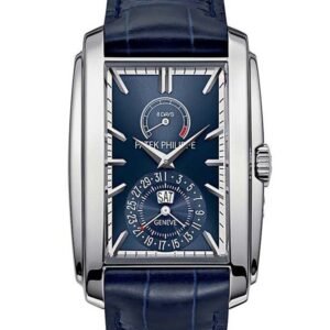 Patek Philippe Gondolo 18kt White Gold Blue Sunburst Dial Men's Watch 5124G-011