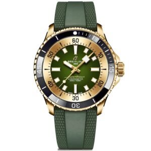 Superocean 42mm Bronze Green Dial Men's Automatic Strap Watch