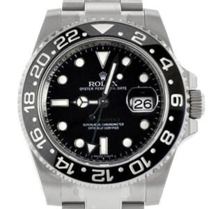ROLEX GMT-Master II 40 Black Dial Stainless Steel Men's Watch 116710LN 116710