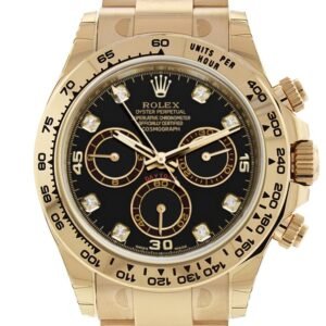 Rolex Cosmograph Daytona Black Diamond Dial Automatic Men's Watch 116508
