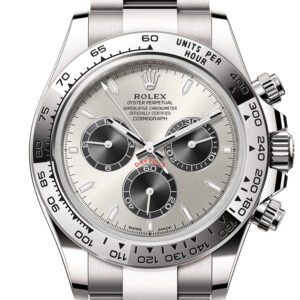Rolex Daytona 40 Steel and Bright Black Dial White Gold Mens Watch 126509