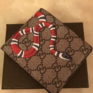 Replica 1:1 Clone Gucci Snake Leather Wallet