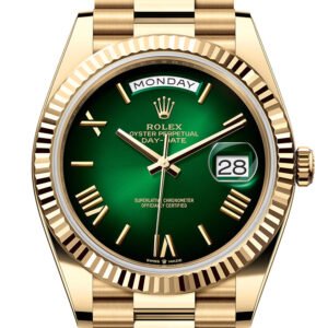 Rolex Day-Date 40 Ombré Dial 18K Yellow Gold President Men's Watch 228238