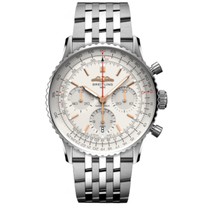 Navitimer 41mm Silver/Gold Dial Men's Chronograph Bracelet Watch
