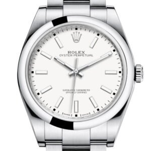 ROLEX OYSTER PERPETUAL 39 White Dial Men's Watch 114300