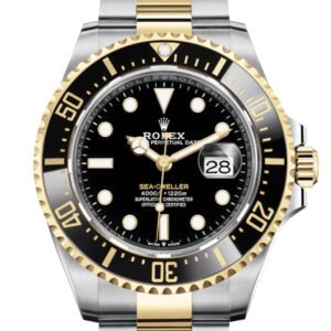 Rolex Sea-Dweller 43 Black Dial 18K Yellow Gold Men's Stainless Steel Oyster Watch 126603