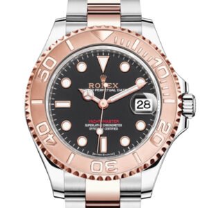 Rolex Yacht-Master 37 Black Dial Automatic Men's Steel and 18K Everose Gold Oyster Watch 268621