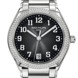 PATEK PHILIPPE Twenty 4 Black Dial Automatic Ladies Diamond Watch 7300/1200A-010