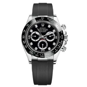 Rolex Daytona White Gold Black Dial Oysterflex Strap 116519LN-0025