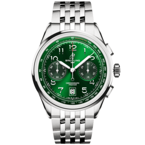 Premier B01 42mm Green Sunray Dial Automatic Chronograph Watch