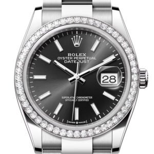 Rolex Datejust 36 Black Dial Ladies Watch 126284RBR 126284RBR-0048