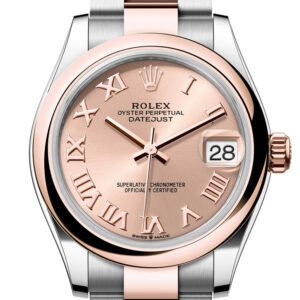 Rolex Datejust 31 Rose Colour Roman Dial Rose Gold Steel Ladies Watch 278241 278241-0005