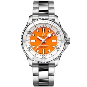 Superocean 36mm Orange Dial Ladies Automatic Bracelet Watch