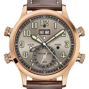 Patek Philippe Grand Complications Alarm Travel Time Rose Gold Watch 5520RG