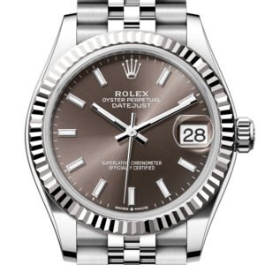 Rolex Datejust 31 Brown Dial Fluted Bezel Jubilee Ladies Watch 278274 278274-0016
