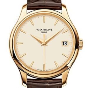 Patek Philippe Calatrava Ivory Dial 18kt Yellow Gold 39mm Men's Watch 5227J-001