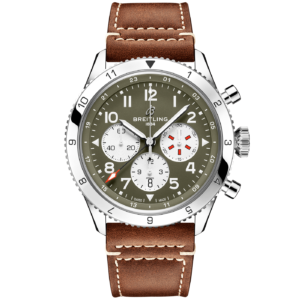 Super AVI Curtiss Warhawk GMT 46mm Green Dial Chronograph Watch