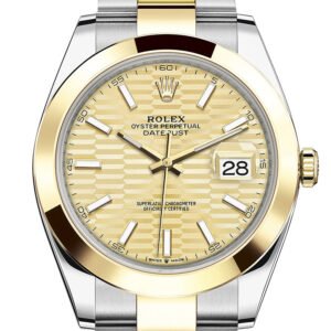 Rolex Datejust 41 Champagne Dial 18k Yellow Gold Oyster Men's Watch 126303