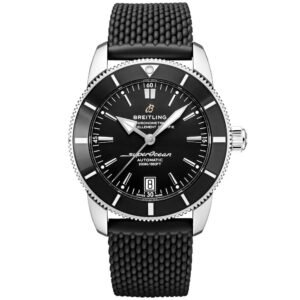 Superocean Heritage II 42mm Black Dial & Bezel Rubber Strap Watch