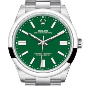 Rolex Oyster Perpetual 41 Green Dial Oyster Bracelet Watch 124300