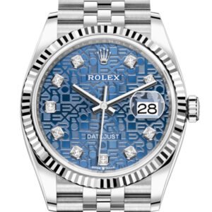 Rolex Datejust 36 Blue Jubilee DiamondDial Automatic Jubilee Watch 126234
