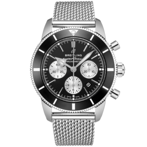 Superocean Heritage Chronograph 44mm Black Dial Bracelet Watch