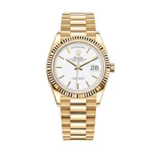 Rolex Day Date Gold with White Dial Replica Clone Model 2022