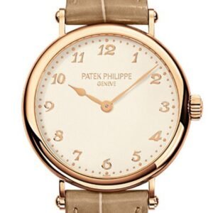 PATEK PHILIPPE Calatrava Cream Dial 18kt Rose Gold Automatic 34mm Ladies Watch 7200R-001