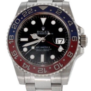 ROLEX GMT-Master II Black Dial Blue And Red Blue Bezel Watch 116719BLRO 116719