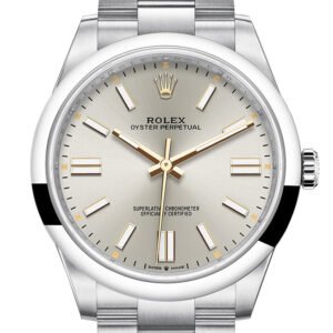 Rolex Oyster Perpetual 41 Silver Dial Oyster Bracelet Watch 124300