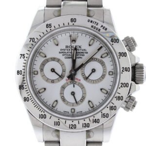 Rolex Cosmograph Daytona White Dial Stainless Steel Oyster Automatic Men's Watch 116520