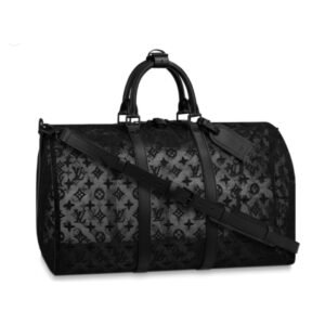 Replica 1:1 Clone Louis Vuitton Keepall Bandouliere Monogram 50 Black
