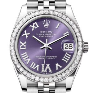 Rolex Datejust 31 Aubergine Diamond Dial Jubilee Ladies Watch 278384RBR 278384RBR-0030