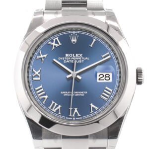 Rolex Datejust 41 Blue Roman Dial Automatic Men's Watch 126300