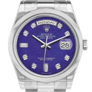 Rolex Day Date 36 Lapis Lazuli Diamonds Dial President Men's Watch 118206