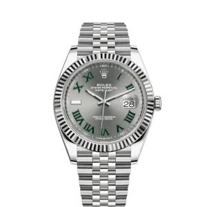Rolex Datejust 41mm Wimbledon Slate Dial Jubilee Bracelet 126334-0022